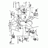 Схема вузла: Електроустаткування 1 Yamaha XVZ1300 Royal Star