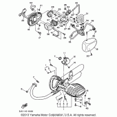 Схема узла: Выхлопная система Yamaha XV535 Virago