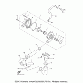 Схема вузла: Водяний насос Yamaha FZ6 FZ6R