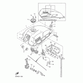 Схема узла: Reservoir a carburant Yamaha XJR1300
