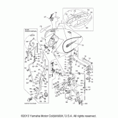 Схема узла: Топливный бак Yamaha XV1700 Road Star Silverado