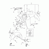 Схема вузла: Крило Yamaha XVS1300 V-Star Deluxe