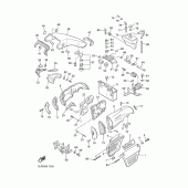 Схема вузла: Бічна кришка Yamaha VMX12 V-MAX