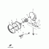 Схема вузла: Фара (4TR8) Yamaha XVS400 Drag Star