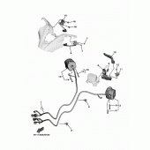 Схема узла: Пульт управления рулевой и Рычаг Yamaha XP530 T-MAX