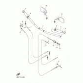 Схема вузла: Кермо та Тросики Yamaha XV250 V-Star