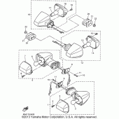 Схема вузла: Поворотники Yamaha YZF600R Thundercat