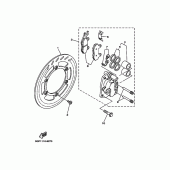 Схема вузла: Переднє гальмо Yamaha TT-R250 TT-R250