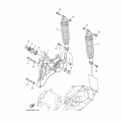Схема вузла: Задній важіль та Підвіска Yamaha YP400 Majesty