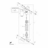 Схема вузла: Задня підвеска Yamaha WR250 WR250F