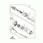 Схема вузла: Електричний стартер Yamaha TTR125 TT-R125