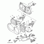 Схема узла: Опция (HEADLIGHT; FOR ITALY) Yamaha XTZ750 Super Tenere