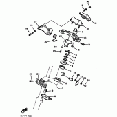 Схема вузла: Рульовий механізм Yamaha VMX12 V-MAX
