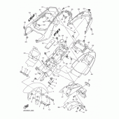 Схема узла: Крыло Yamaha FZ1 FZ1 FAZER (Naked, ABS)
