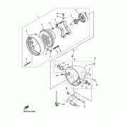 Схема вузла: Фара Yamaha XVS250 Drag Star