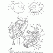 Схема вузла: Картер двигуна Yamaha XVS1100 V-Star Classic