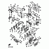 Схема вузла: Бічна кришка Yamaha VMX12 V-MAX