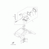 Схема вузла: Задній ліхтар (Стоп-сигнал) Yamaha XG250 TRICKER