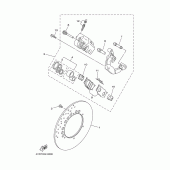 Схема узла: Передний тормоз Yamaha XVS650 Drag Star