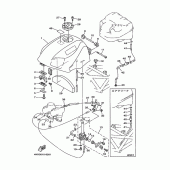 Схема вузла: Паливний бак Yamaha TRX850