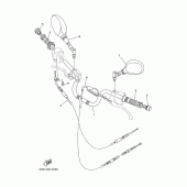 Схема вузла: Кермо та Тросики Yamaha YBR125