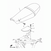 Схема узла: Сиденье Yamaha XVS950 SCR950