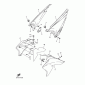 Схема вузла: Бічна кришка Yamaha WR250 WR250R