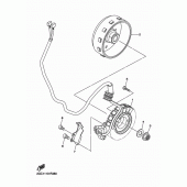 Схема вузла: Генератор Yamaha WR450F