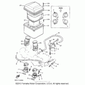 Схема узла: Air filter Yamaha XVZ1300 Venture Royale