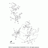 Схема вузла: Підніжки та Підставка Yamaha XVS950 Bolt