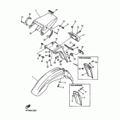 Схема узла: Крыло Yamaha XT600 XT600