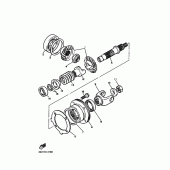 Схема вузла: Проміжна передача Yamaha XV535 Virago