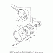 Схема вузла: Фара Yamaha XVS650 V-Star Classic