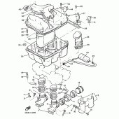 Схема вузла: Впускна система Yamaha VMX12 V-MAX