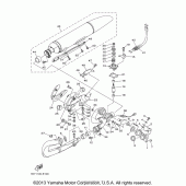 Схема вузла: Вихлопна система Yamaha XV1900 Stratoliner S