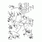 Схема вузла: Електроустаткування 1 Yamaha XVZ1300 Royal Star Tour Deluxe