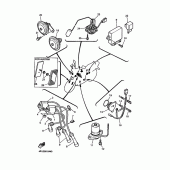 Схема вузла: Електрообладнання 1 Yamaha XJR1200