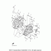 Схема узла: Картер двигателя Yamaha XV250 V-Star