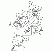 Схема вузла: Крило Yamaha YZF750 YZF750