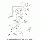 Схема узла: Сиденье Yamaha XVS1300 V-Star Tourer