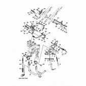 Схема вузла: Підніжки та Підставка Yamaha MT09/ MTN850 MT-09 Tracer