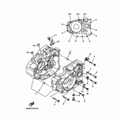Схема узла: Картер двигателя Yamaha XT250 Serow