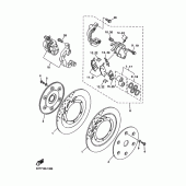 Схема узла: Передний тормоз Yamaha XVZ1300 Royal Star Midnight Venture