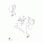 Схема узла: Пульт управления рулевой и Рычаг Yamaha YZF-R1 R1 RaceBase