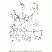 Схема вузла: Електроустаткування (1) Yamaha YZF600R Thundercat