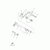 Схема вузла: Вал перемикання Yamaha XT250 Serow