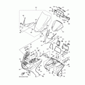 Схема узла: Облицовочные элементы Yamaha YP400 Majesty