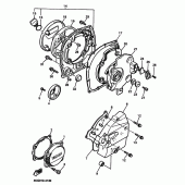 Схема узла: Крышки картера 1 Yamaha XJR1200