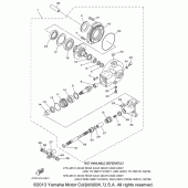 Схема вузла: Вал приводний та редуктор Yamaha XVS650 V-Star Classic