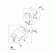 Схема вузла: Сидіння Yamaha XVS950 XV950 R-Spec